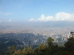 Blick auf Bogotá