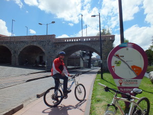 Kay auf Fahrradtour in Cuenca